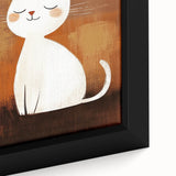 Playroom Wall Art – Cute Cat Illustration for Children's Wall Decor