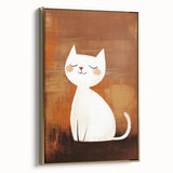 Playroom Wall Art – Cute Cat Illustration for Children's Wall Decor