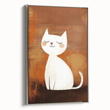 Playroom Wall Art – Cute Cat Illustration for Children's Wall Decor