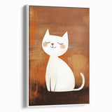 Playroom Wall Art – Cute Cat Illustration for Children's Wall Decor