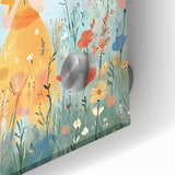 Floral Girl Nursery Wall Art - Baby Room & Kids Room Decor