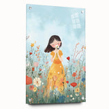 Floral Girl Nursery Wall Art - Baby Room & Kids Room Decor