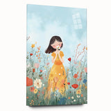 Floral Girl Nursery Wall Art - Baby Room & Kids Room Decor