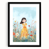 Floral Girl Nursery Wall Art - Baby Room & Kids Room Decor