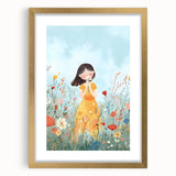 Floral Girl Nursery Wall Art - Baby Room & Kids Room Decor