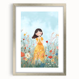 Floral Girl Nursery Wall Art - Baby Room & Kids Room Decor