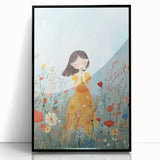 Floral Girl Nursery Wall Art - Baby Room & Kids Room Decor