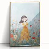 Floral Girl Nursery Wall Art - Baby Room & Kids Room Decor