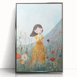 Floral Girl Nursery Wall Art - Baby Room & Kids Room Decor