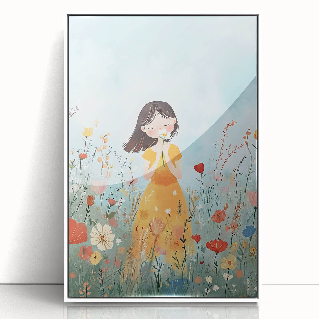 Floral Girl Nursery Wall Art - Baby Room & Kids Room Decor