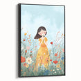 Floral Girl Nursery Wall Art - Baby Room & Kids Room Decor