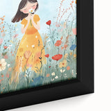 Floral Girl Nursery Wall Art - Baby Room & Kids Room Decor