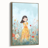Floral Girl Nursery Wall Art - Baby Room & Kids Room Decor