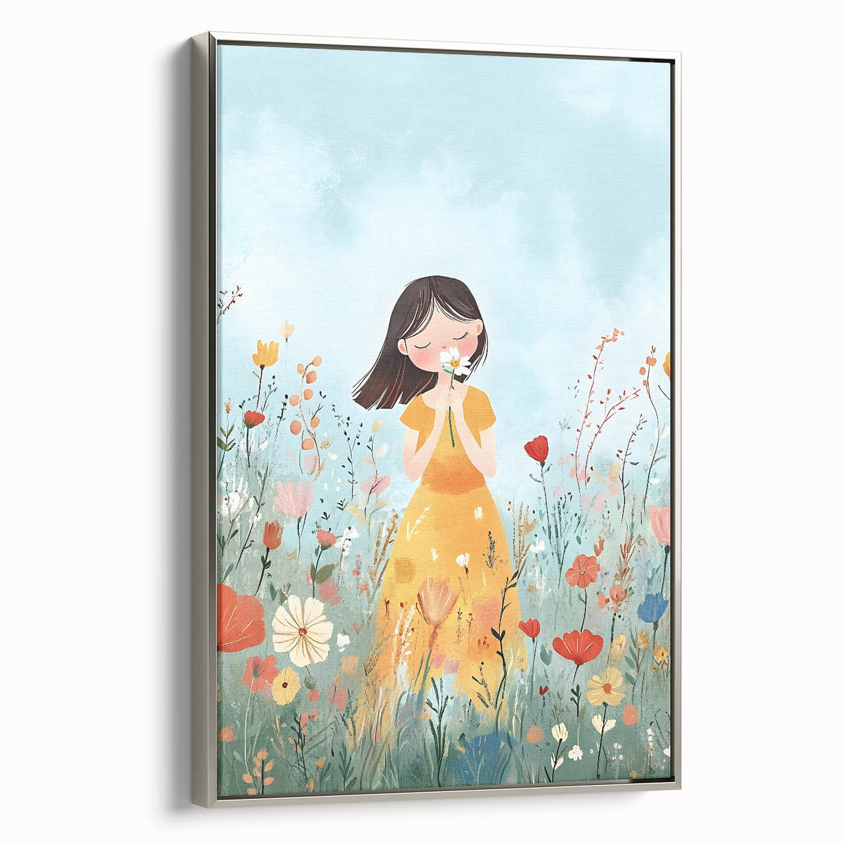 Floral Girl Nursery Wall Art - Baby Room & Kids Room Decor