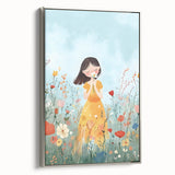 Floral Girl Nursery Wall Art - Baby Room & Kids Room Decor