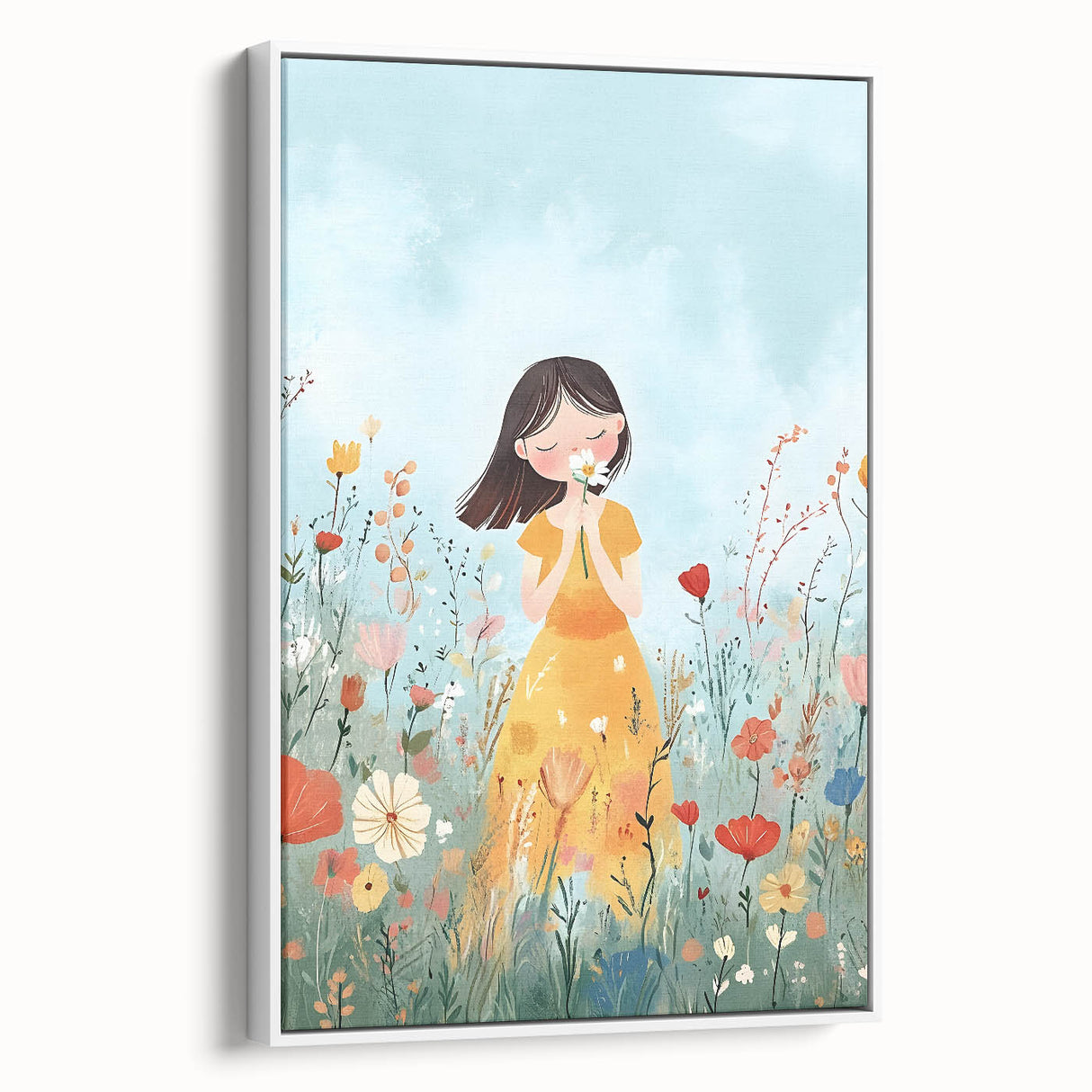 Floral Girl Nursery Wall Art - Baby Room & Kids Room Decor