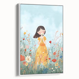 Floral Girl Nursery Wall Art - Baby Room & Kids Room Decor