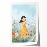 Floral Girl Nursery Wall Art - Baby Room & Kids Room Decor