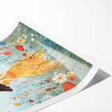 Floral Girl Nursery Wall Art - Baby Room & Kids Room Decor