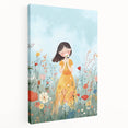 Floral Girl Nursery Wall Art - Baby Room & Kids Room Decor