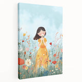Floral Girl Nursery Wall Art - Baby Room & Kids Room Decor