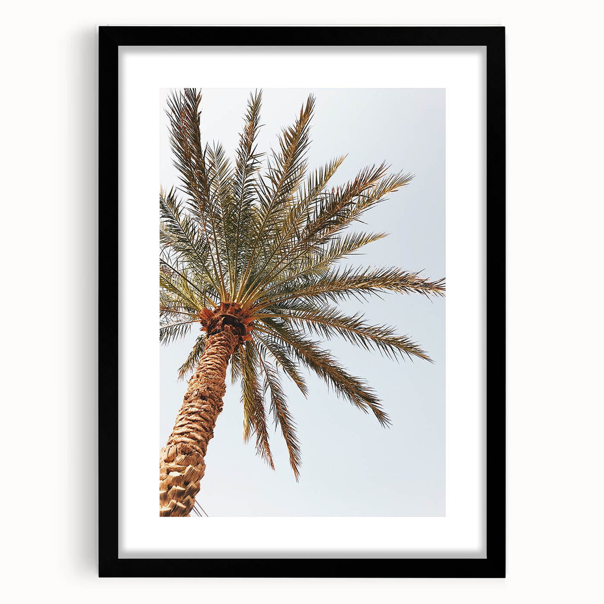 Extra large, colorful art print featuring abstract, textured patterns in vibrant summer hues on a black framed canvas.