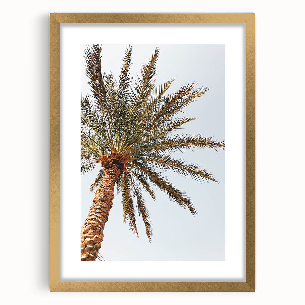 Extra large abstract art print featuring textured swirls in vibrant summer hues on a gold-framed canvas.