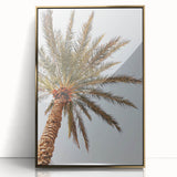 Mid-century modernist art of a vibrant summer scene on a framed acrylic, ideal for nursery wall decor.