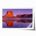 Majestic landscape print showcasing dramatic cliffs under a vibrant blue sky, rolled and ready for display, perfect for adding natural beauty to any space.