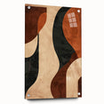 Bold Abstract Wall Art – Earthy Curves for Dining Spaces