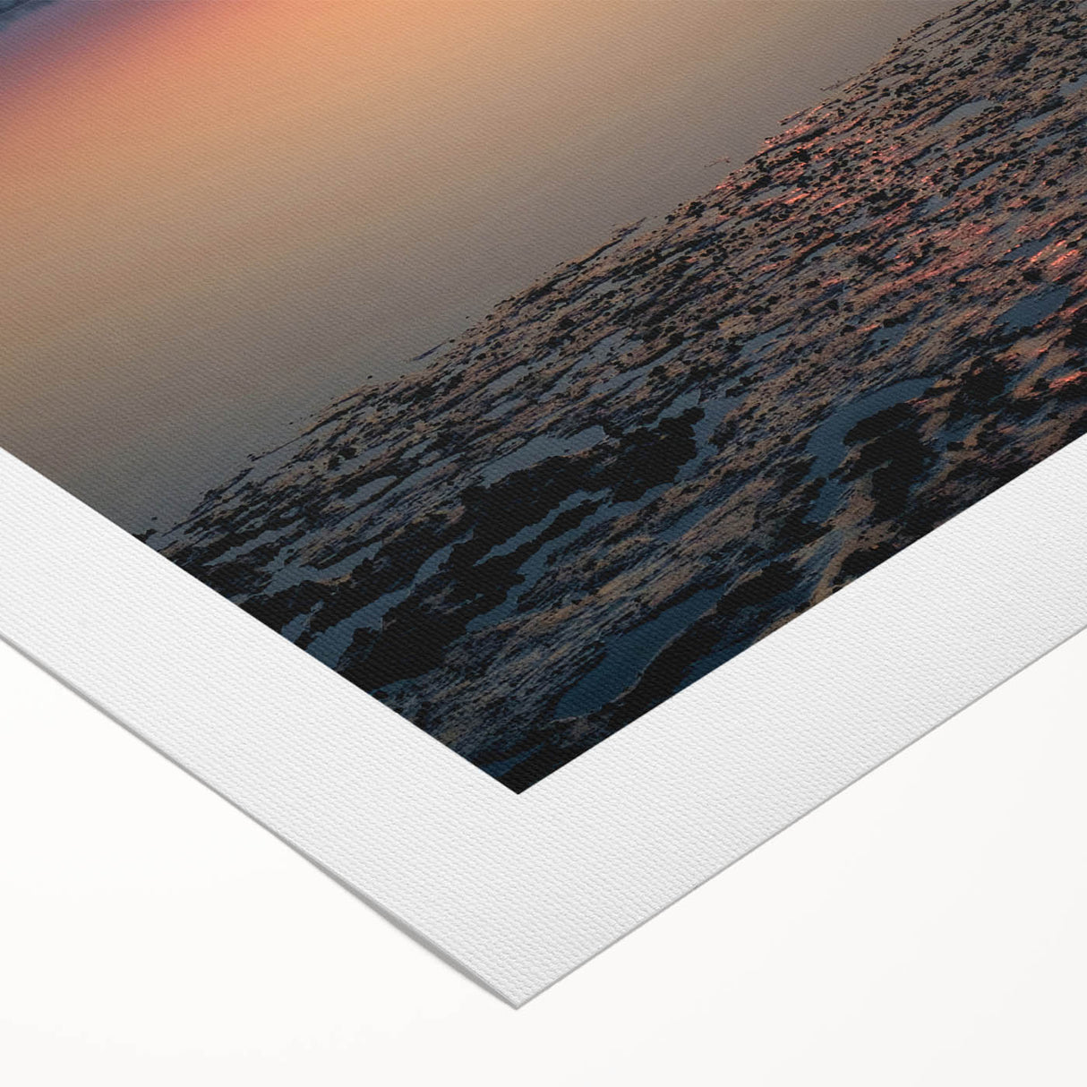 Abstract landscape wall art on rolled canvas showcasing vibrant colors and fluid shapes, perfect for modern home decor. Ideal for adding a pop of color to any room.