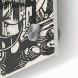 Franz Marc's Lizards (1912) - Bold Black & White Expressionist Art