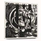 Franz Marc's Lizards (1912) - Bold Black & White Expressionist Art