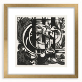 Franz Marc's Lizards (1912) - Bold Black & White Expressionist Art