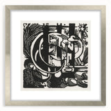 Franz Marc's Lizards (1912) - Bold Black & White Expressionist Art