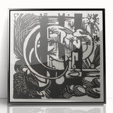 Franz Marc's Lizards (1912) - Bold Black & White Expressionist Art