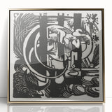 Franz Marc's Lizards (1912) - Bold Black & White Expressionist Art