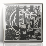 Franz Marc's Lizards (1912) - Bold Black & White Expressionist Art