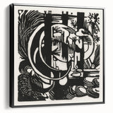 Franz Marc's Lizards (1912) - Bold Black & White Expressionist Art