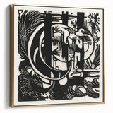 Franz Marc's Lizards (1912) - Bold Black & White Expressionist Art