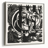 Franz Marc's Lizards (1912) - Bold Black & White Expressionist Art