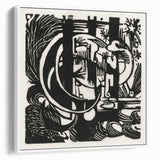 Franz Marc's Lizards (1912) - Bold Black & White Expressionist Art