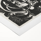 Franz Marc's Lizards (1912) - Bold Black & White Expressionist Art