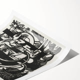 Franz Marc's Lizards (1912) - Bold Black & White Expressionist Art