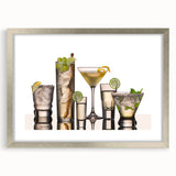 Textured abstract art print featuring muted earth tones on a framed canvas, suitable for bedroom decor.