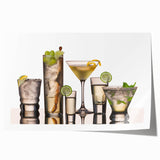 Extra large rolled print featuring a floral design in soft pastel hues.