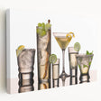 Large canvas print featuring an assortment of fruits and vegetables in vibrant, natural colors, ideal for kitchen wall art.
