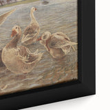 Geese on Saltholm by Philipsen: Rustic Impressionist Wildlife Wall Art