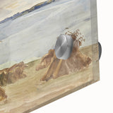 Coastal Farmland Scene - Modern Wall Art of Rural Seaside Landscape