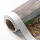 Coastal Farmland Scene - Modern Wall Art of Rural Seaside Landscape